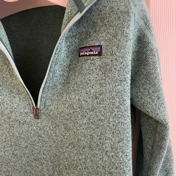 Patagonia Quarter-Zip Fleece Pullover - Seafoam Green - Picture 7 of 7